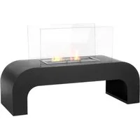 Moritz Dekokamin Standkamin 45 x 75 x 30 cm 1,5 Liter Brenner, Ethanolbrenner Glasfeuer Terrassenfeuer Kamin