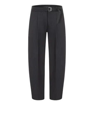 CAMBIO - Elaine pleat pin stripe deep midnight - Gr. - 28