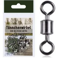 Zite Angelwirbel Tönnchenwirbel Gr. #4 35kg Schnurverbinder mit hoher Tragkraft 20 Stk