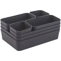 Engelland Schubladeneinsatz Schubladen-Organizer (Vorteils-Set, 8 St., individuelle Anordnung, passend für alle gängigen Schubladen), BPA-frei, spülmaschinengeeignet, gefrierschrankgeeignet