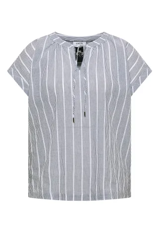 CECIL - Dropped Shoulder Bluse mit Struktur palm breeze green - Gr. - S