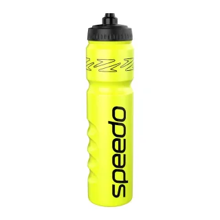 Speedo - Wasserflasche, Logo, 1l (Gelb/Schwarz)