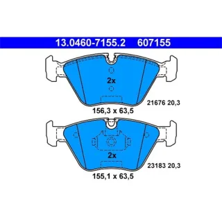 ATE Bremsbel?ge vorne BMW 3 X3 Z4 MG Mg