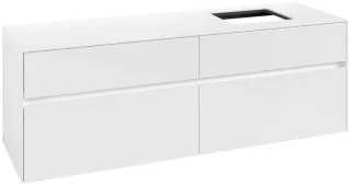 Villeroy & Boch Waschtischunterschrank Collaro C136B0 1600x548x500mm mit Beleuchtung Glossy White C136B0DH