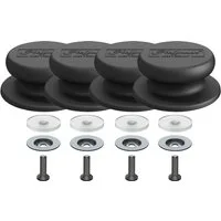 Hoffmann Germany Deckelgriff Ersatz Deckelknauf 4er Set, backofenfest, inkl. Schraube (Set, 4-St., 4x Deckelknauf inkl. Unterlegscheibe und Schraube), Universal, Unterlegscheibe & Schraube inklusive, 240°C