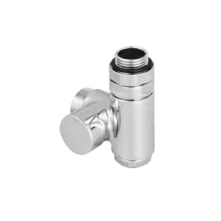 Terma Absperrventil mit integriertem T-Stück CYLINDER GZ 1/2"-GW 1/2"-GZ 24-19 rechts, TGZOCR012, TGZOCR012