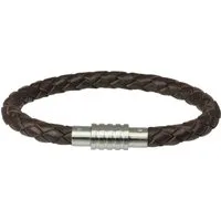 Amello Edelstahlarmband Amello Armband braun Herren Armschmuck (Armband), Herren Armband ca. 19cm, Edelstahl (Stainless Steel), Farbe: braun