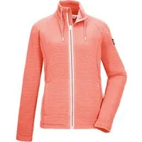 Killtec Strickjacke KOS 12 WMN FLX JCKT Elastische Damenjacke, gestreift, mit Kinnschutz und Taschen