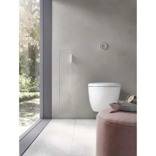 Emco Asis Plus WC-Modul 975611000 Anschlag links, Unterputzmodul, befliesbar