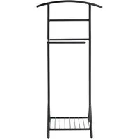HAKU Herrendiener Anzugständer, Dressboy, Kleiderboy, Kleiderbutler, Stiller Diener, (1 St), freiform - aus Metall schwarz -B/T/H 45/26/101 cm