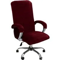Agger Bürostuhlhusse Elastischer Bürostuhl-Bezug aus Samtplüsch – Ergonomischer, katzensicherer Schutz für Bürostühle