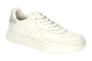Ecco 53981452292 STREET COURT Herren Sneaker wei?-shadow white-Glattleder-Vel...