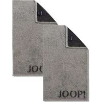 JOOP! Handtuch 2 Stück Joop! Gästetuch Classic 1720-77 platin 30x50, Walkfrottier (2-St), Baumwolle