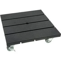hrb Pflanzenroller WPC Rolluntersetzer Blumenroller witterungsbestaendig 80 kg Tragkraft