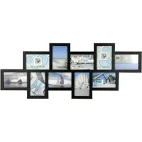 The Wall - the art of framing AG Bilderrahmen Bilderrahmen GALLERY 10 Fotos, schwarz, 80 x 38 cm