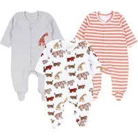 TupTam Strampler TupTam Baby Jungen Schlafstrampler mit Fuß 3er Pack