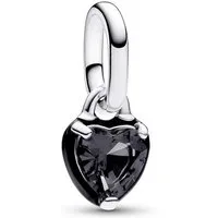 Pandora Kettenanhänger 793042C01, Anhänger Silber Schwarzes Chakra Herz