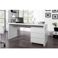riess-ambiente Schreibtisch FAST TRADE 160cm weiß, Arbeitszimmer · Hochglanz · groß · Modern Design · Home Office