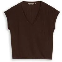 TOM TAILOR Denim T-Shirt structured V-neck T-shirt