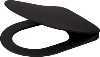 Neuesbad SLIM SOFT-CLOSE WC-Sitz für und ZERO, Schwarz NB1DECDENSOZ1