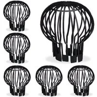 relaxdays Laubschutznetz Dachrinnen Laubschutz 6er Set (6-St)