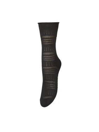beck söndergaard - Modische Socken mit filigranem Lochmuster schwarz - Gr. - 41