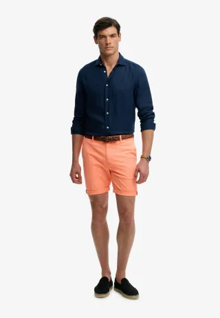 Superdry - Premium Regular Chino-Shorts verwaschenes pfirsich - Gr. - 36