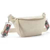 Vivance Bauchtasche Umhängetasche, Hüfttasche, Crossbody Bag, Gürteltasche, Handtasche Damen zum Umhängen mit austauschbarem Schulterriemen VEGAN
