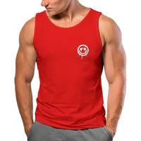 Neverless Tanktop Herren Tank-Top Print Aufdruck Motiv Drip Face Drippy Smile mit Print
