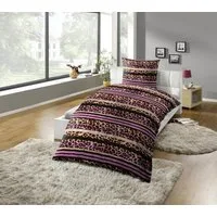 KiNZLER Bettwäsche Polycotton Flanell, Microfaser-Fleece, Polyester, 2 teilig, besonders weich, verschiedene Designs