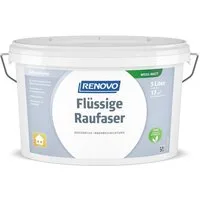 Renovo Wandfarbe Renovo Flüssige Raufaser matt 5,0 Ltr. weiss Dekorative Innenbeschich