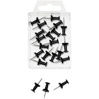 WEDO Pinnnadel 20 Pinnnadeln in Diabolo-Form - schwarz, Nadellänge = 1,1 cm