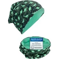 HECKBO Beanie HECKBO Kinder Mädchen Jungen Beanie Mütze & Loop-Schal Set