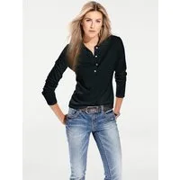 heine Strickpullover Polopullover Langarm Feinstrick