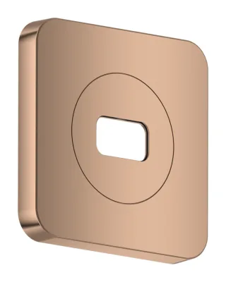 Hansgrohe AXOR ShowerSphere Rosette 120/120 softsquare, Polished Red Gold, 39769300 39769300