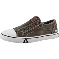 Mustang Shoes Ignazio Slip-On Sneaker Slipper, Freizeitschuh, Halbschuh mit Logo-Aufnähern