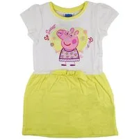 Peppa Pig Sommerkleid Peppa Wutz Kinder Mädchen kurzarm Kleid Gr. 92 bis 116, 100% Baumwolle
