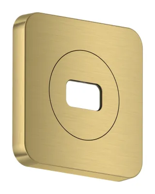 Hansgrohe AXOR ShowerSphere Rosette 120/120 softsquare, Brushed Brass, 39769950 39769950