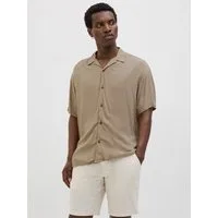 Jack & Jones Kurzarmhemd JJEJEFF SOLID RESORT SHIRT S/S SN mit Resort Kragen