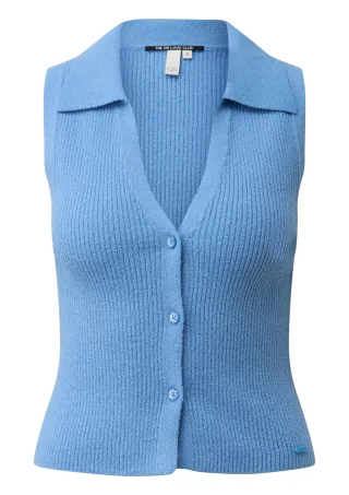 qs - Strickpullunder blau - Gr. - S