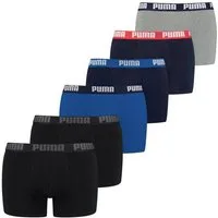 PUMA Boxershorts PUMA Herren Basic Boxershorts 6P (6-St., 6er Pack)