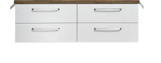 Pelipal Serie 9005 Waschtischunterschrank W02PMDX15, B:1500, H:482, T:490mm W02PMDX15