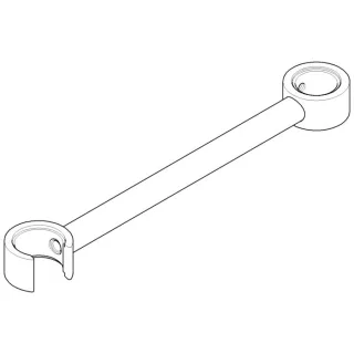 Dornbracht Halter Spülbrause chrom 04172001400-00 20 x 238 mm Chrom