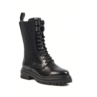 Pod Polly Leder/Textil Damenstiefel Schwarz