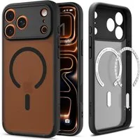 Spigen Handyhülle Ultra Hybrid mit Magnetfunktion Kompatibel mit iPhone 17 Pro Schwarz 6,3, Hybridhülle mit integrierter Magnetfunktion und Schutzrahmen