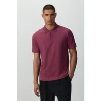 Next Poloshirt N. Premium elegantes Jacquard-Poloshirt mit RV (1-tlg)