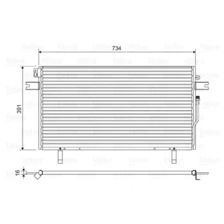 Valeo Klimakondensator Nissan Pathfinder 2 R50 3,3 V6 4WD