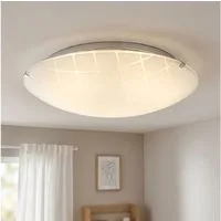 GLOBO LIGHTING LED Deckenleuchte, LED-Leuchtmittel fest verbaut, Neutralweiß, Deckenleuchte Deckenlampe Wohnzimmerlampe Chrom LED