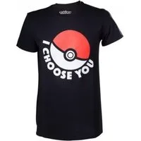 POKÉMON Print-Shirt POKEMON T-Shirt Pokeball I Choose You schwarz