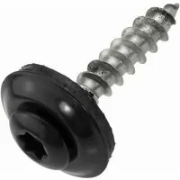 SCREWREBEL Spenglerschraube mit lackiertem Kopf - Edelstahl A2 mit EPDM-Dichtscheibe - TX20, (100 St)